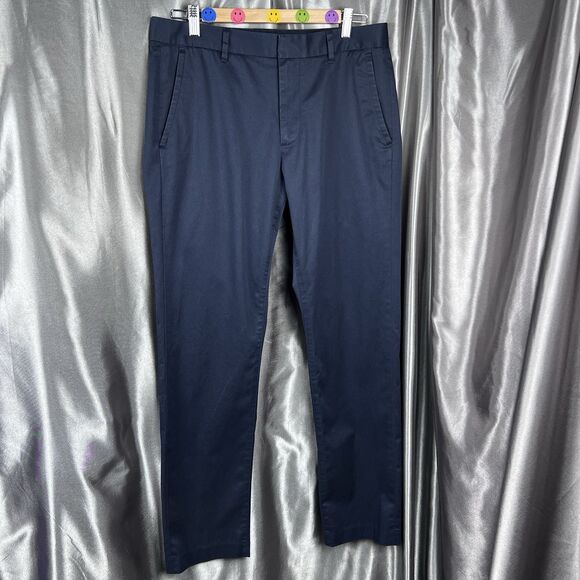 Bonobos Weekday Warrior Monday Pants Mens 32x32 Blue Chino Performance Slim Golf - Picture 1 of 17